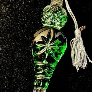 Lenox Pave Gems Emerald Reflector Color Gems Crystal Ornament